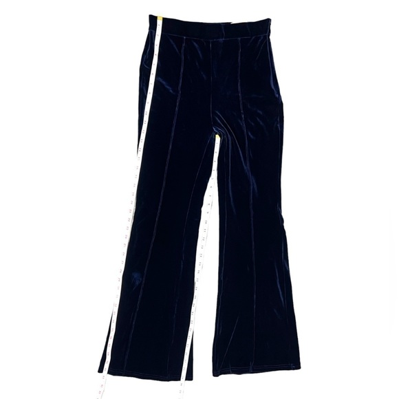 Halara Blue Zip Flare Velvet Pants - Size Small - Picture 9 of 14